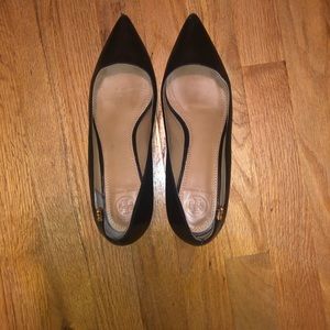 Tory Burch black kitten heels